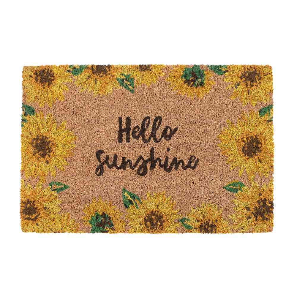 Something Different - Natural Hello Sunshine Sunflower Fußmatte - Mehrfarben